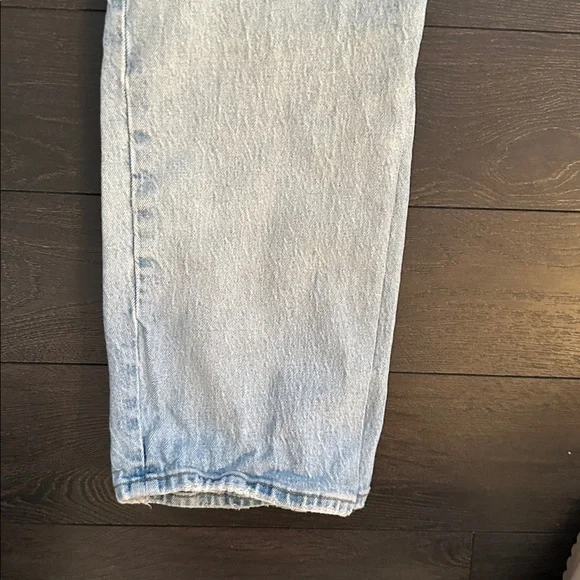 Abercrombie & Fitch the Dad rise Light Wash Straight Leg Jeans curvy love - Picture 5 of 10